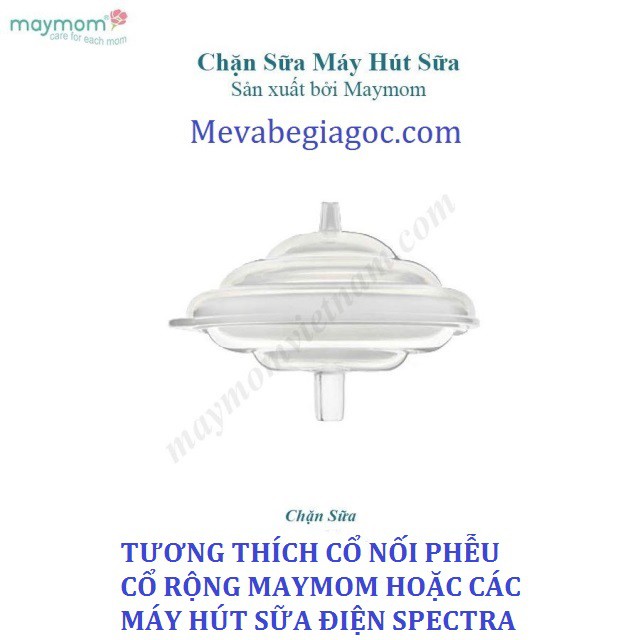 1 Chặn Sữa ngắn Protector -Tương thích cổ nối phễu cổ rộng Maymom hoặc Spectra ,