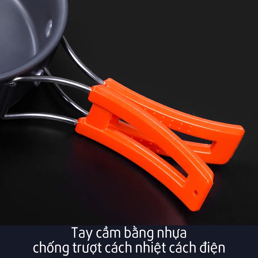 Bộ Nồi Dã Ngoại Nồi Ấm Cắm Trại 3 Món Bằng Nhôm Siêu Nhẹ Gồm Chảo Nồi Và Ấm Đun Nước Có Thể Gấp Gọn | BigBuy360 - bigbuy360.vn