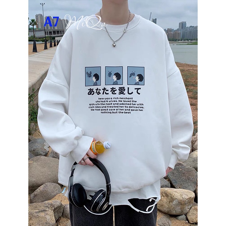 Áo Nỉ Bông Thời Trang UNISEX Hoạ Tiết Cậu Bé Nhật Bản 🙋/ HOODIE FREESIZE 💜MiQa 💜 #15 | BigBuy360 - bigbuy360.vn