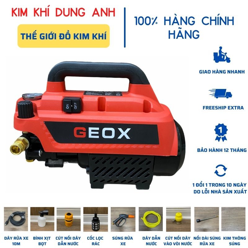 Máy rửa xe gia đình Geox GL - RS9 2500W chính hãng máy rửa xe mini - Kim Khí Dung Anh