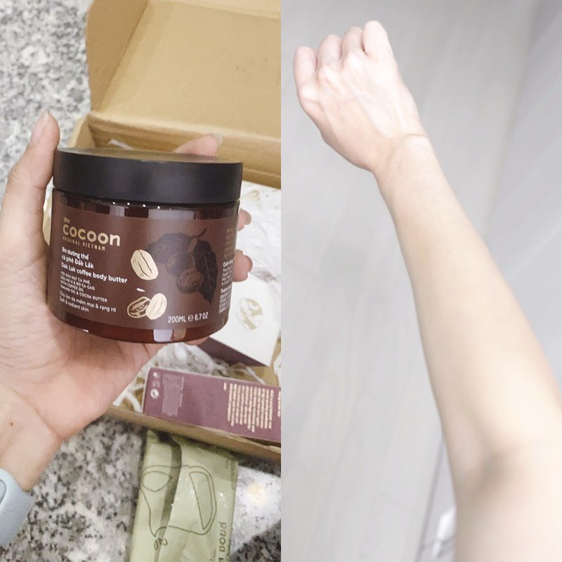 BƠ DƯỠNG THỂ CÀ PHÊ ĐẮK LẮK DAK LAK COFFEE BODY BUTTER 200ML CHÍNH HÃNG - 8945