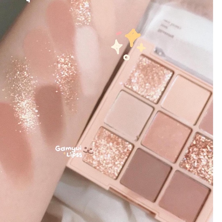 Bảng phấn mắt DIKALU COCO VENUS 9 ô No.1, clay, matte, silk, shimmer, lên màu cực đẹp