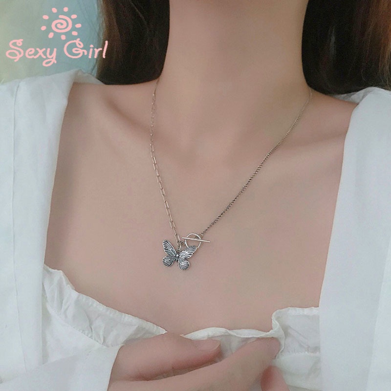 Vòng Cổ Choker Hình Bướm Phong Cách Hàn Quốc Quyến Rũ Dành Cho Nữ