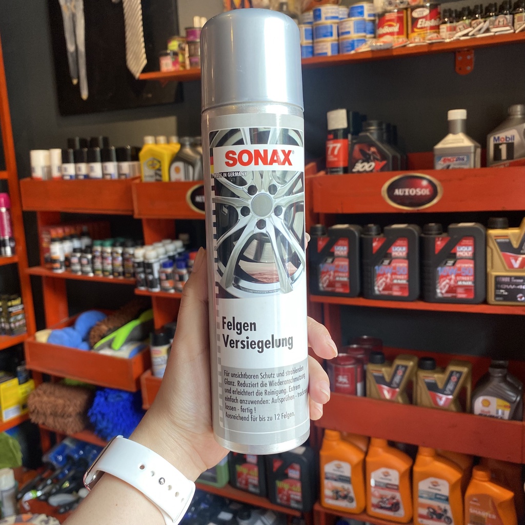 Chai Làm Bóng Bảo Vệ Mâm, Vành, Lazăng Xe Ô Tô Sonax Felgen Versiegelung 400ml 436300 chansocxestore