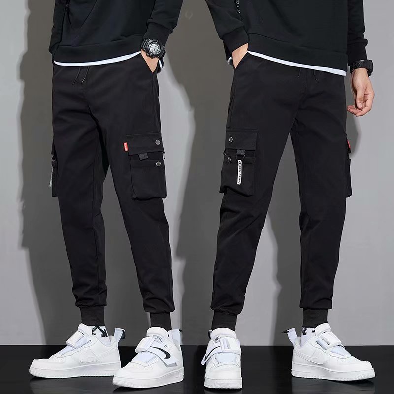 Quần Dài Dáng Suông Nhiều Túi Có Dây Rút Dễ Phối Đồ Thời Trang Cho Nam Size S-5XL