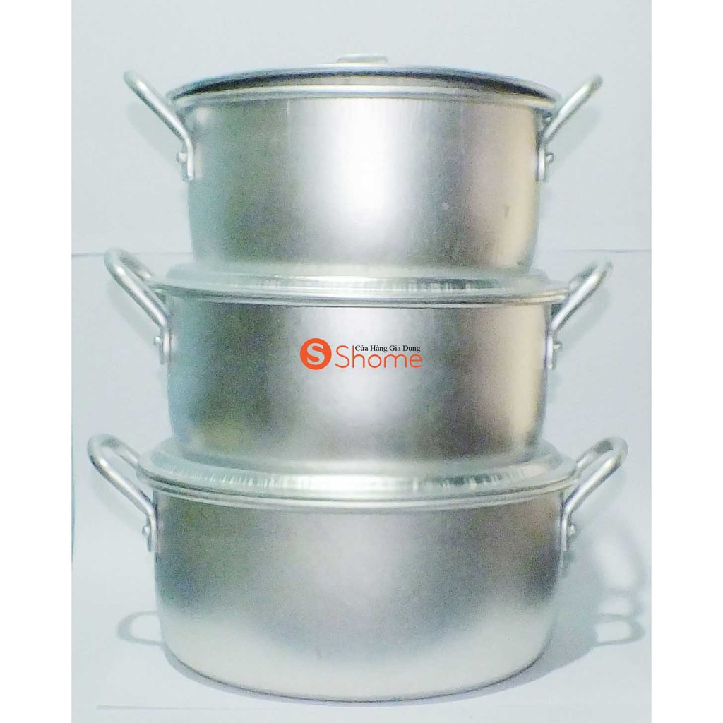 Nồi nhôm bộ 3 cái