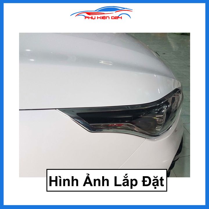 Ốp viền đèn pha hậu mạ crom Cerato 2016-2018, 2019-2020-2021-2022-2023 chống trầy trang trí bảo vệ xe