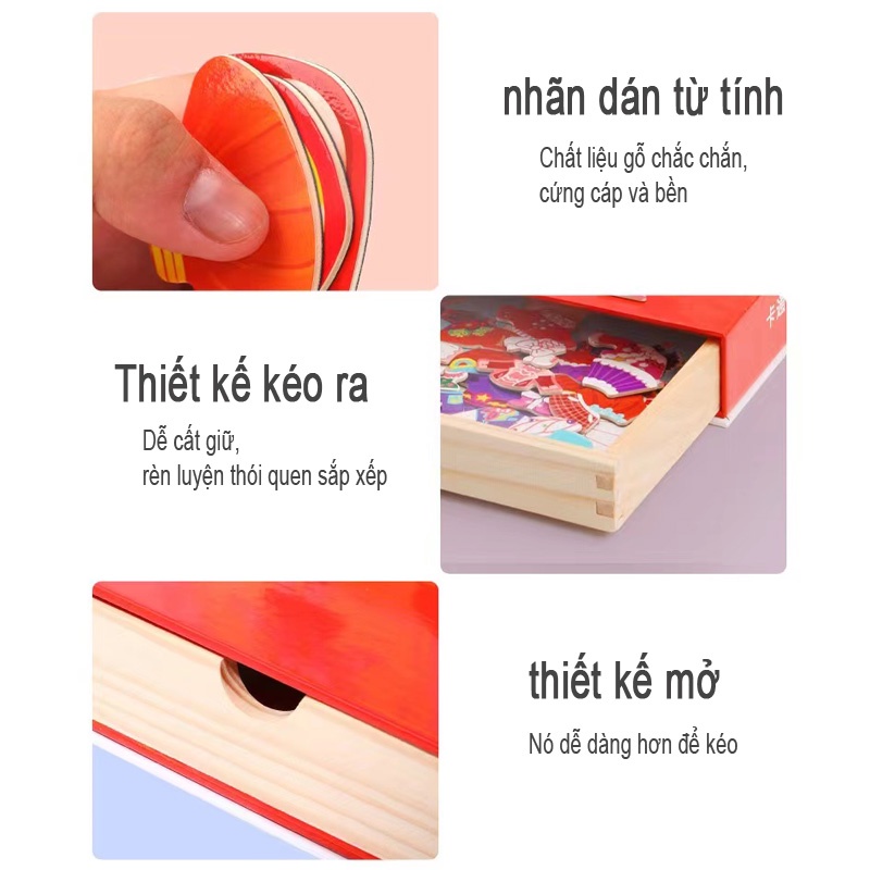 Đồ chơi trẻ em bé gái ghép hình nhà thiết kế thời trang - trò chơi giáo dục phát triển trí não cho bé