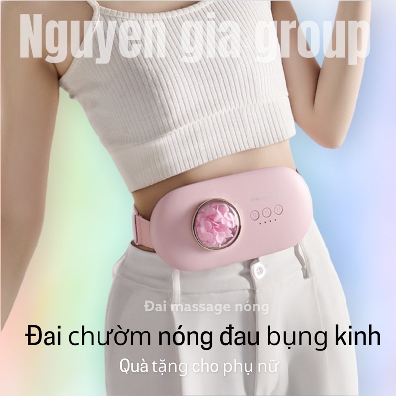 Đai massage bụng nóng giảm mỡ- Đai chườm nóng đau bụng kinh tại Nguyễn Gia group Cao Đạt