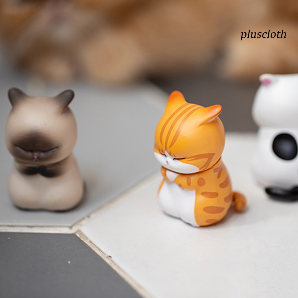 Bộ 9 mô hình mèo 5cm đáng yêu dùng trang trí cho nhà