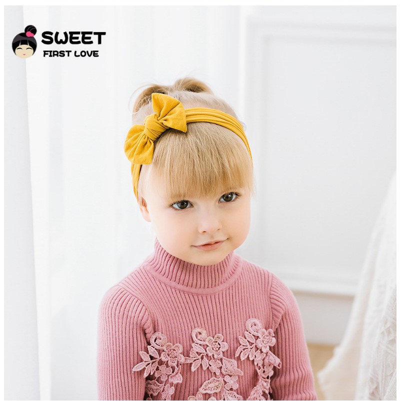 TURBAN BẢN NHỎ COTTON MỊN DÀNH CHO BÉ GÁI 0-5 Tuổi