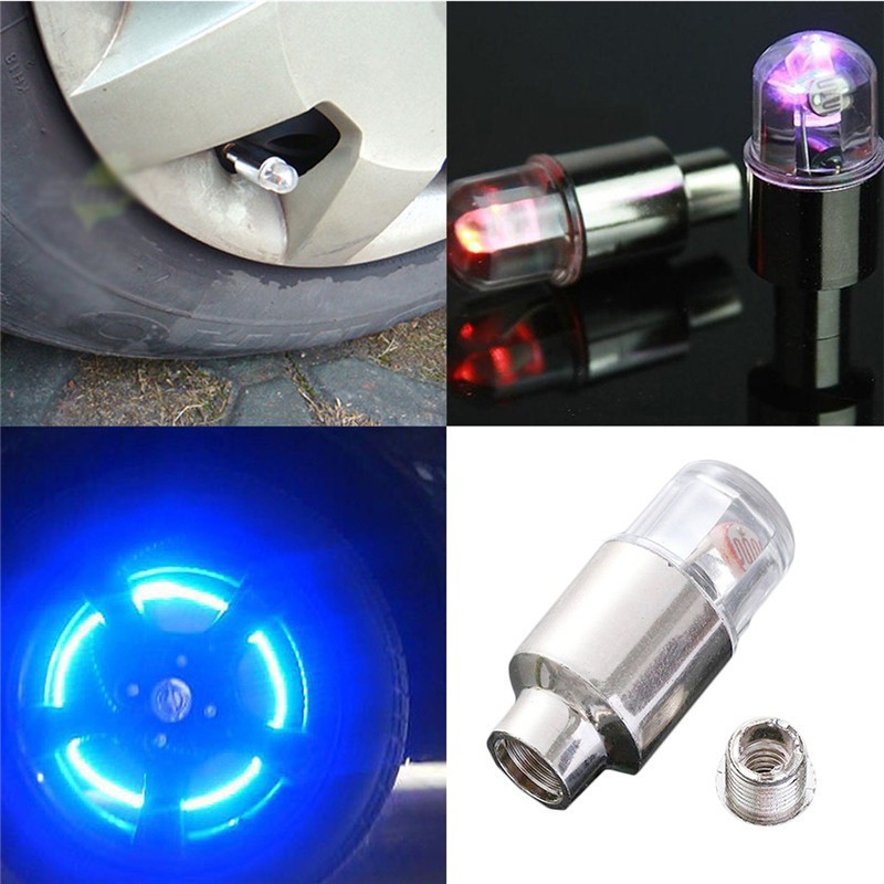 Đèn LED neon gắn van bánh xe dùng trang trí sáng tạo