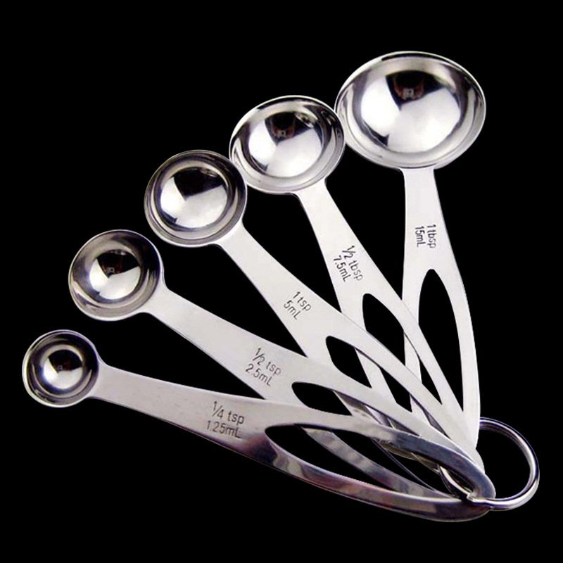 [Siêu Sale] [Giá hủy diệt] Bộ 5 muỗng lường inox giọt nước