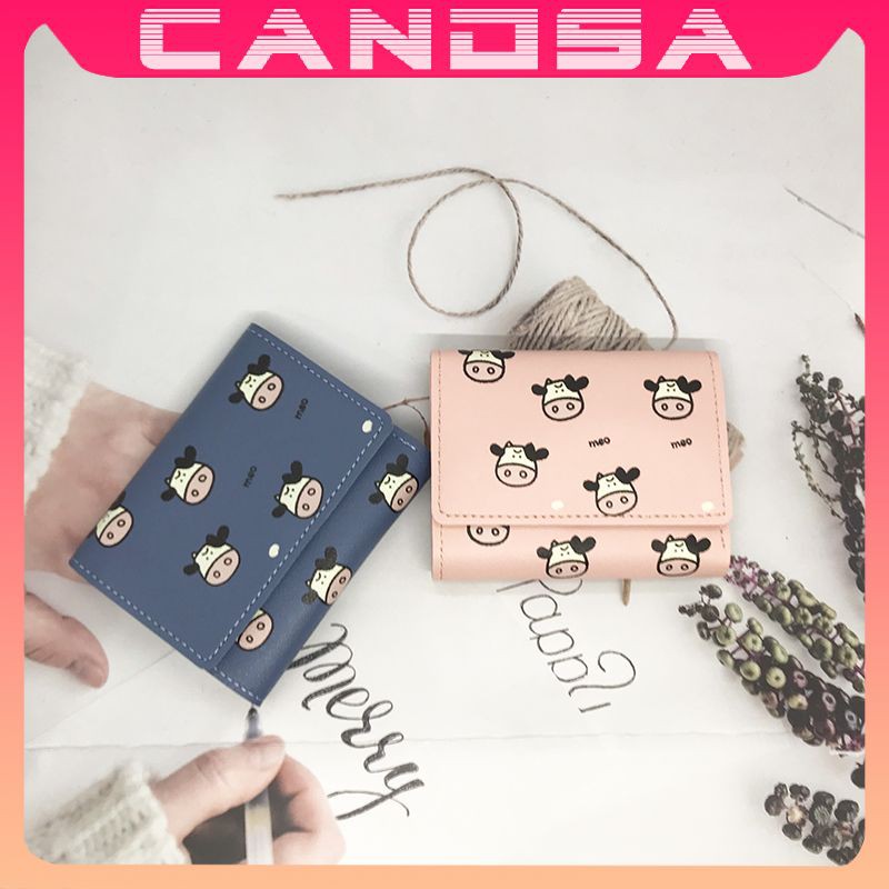 Ví nữ ngắn đẹp cầm tay mini nhỏ gọn bỏ túi nhiều ngăn dễ thương NG44