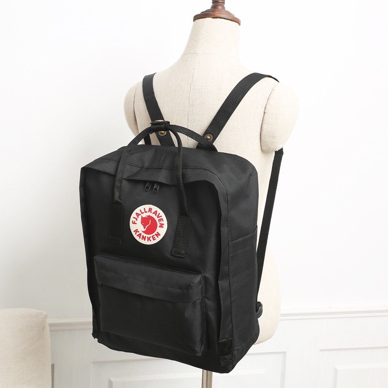 Balo Chống Nước đi học thời trang Kanke, cặp sách học sinh mang đi học , đi chơi, đựng vừa Laptop  (  Màu Full Đen)