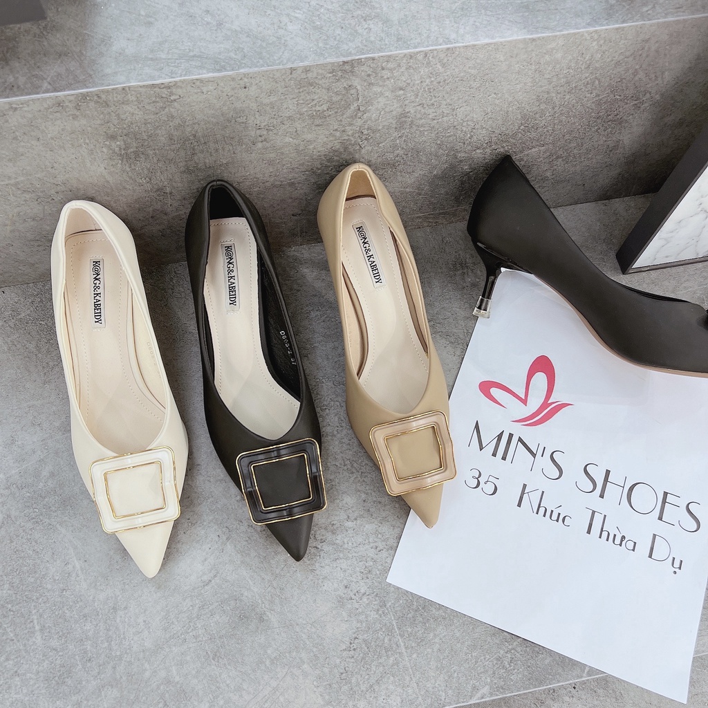 Min's Shoes - Giày Gót Nhọn Da Mềm Cao Cấp NC51