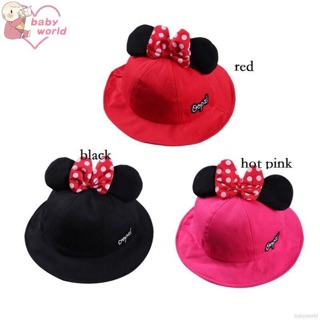 Mũ  tròn họa tiết tai chuột Mickey cho bé