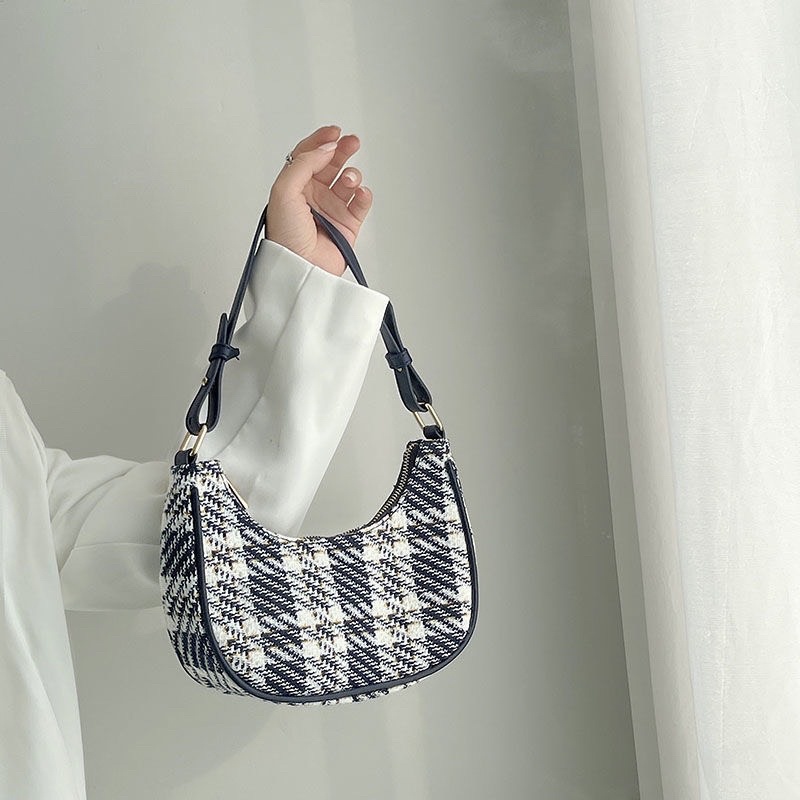 Túi Kẹp Nách Caro Xanh