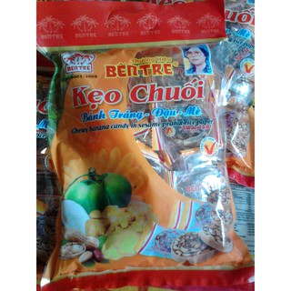Kẹo Chuối cuộn bánh tráng - đậu - mè BT 450g