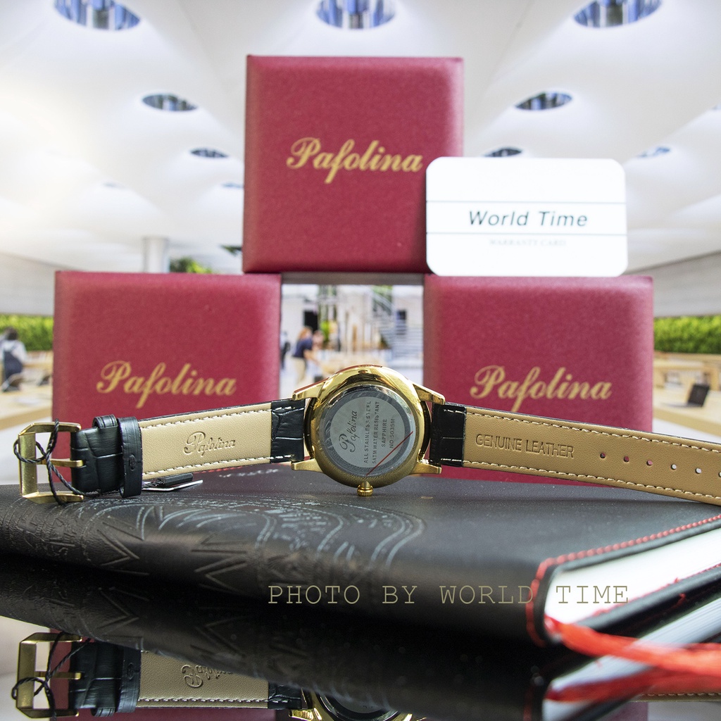 Đồng Hồ Nam Pafolina 5035M dây da Chính Hãng Full Box - Kính Sapphire - Chống xước, chống nước - Thẻ Bảo Hành 3 Năm