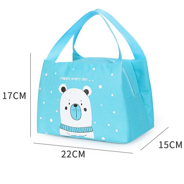 &lt;Video Review&gt; Túi Đựng Hộp Cơm Văn Phòng Ăn Trưa Giữ Nhiệt Quai Xách Có Thể Gấp Gọn Có Lớp Bóng Bạc Dễ Vệ Sin U156