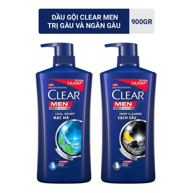 Rẻ Dầu gội Clear men 900ml