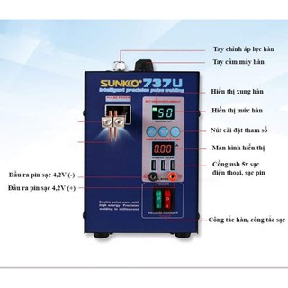 Máy Hàn Cell Pin SUNKKO 737U Chính Hãng