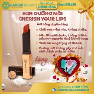 Son dưỡng môi có màu [Chính hãng không chì] Cherish Your Lips Màu đỏ san hô, đỏ cam, hồng phấn