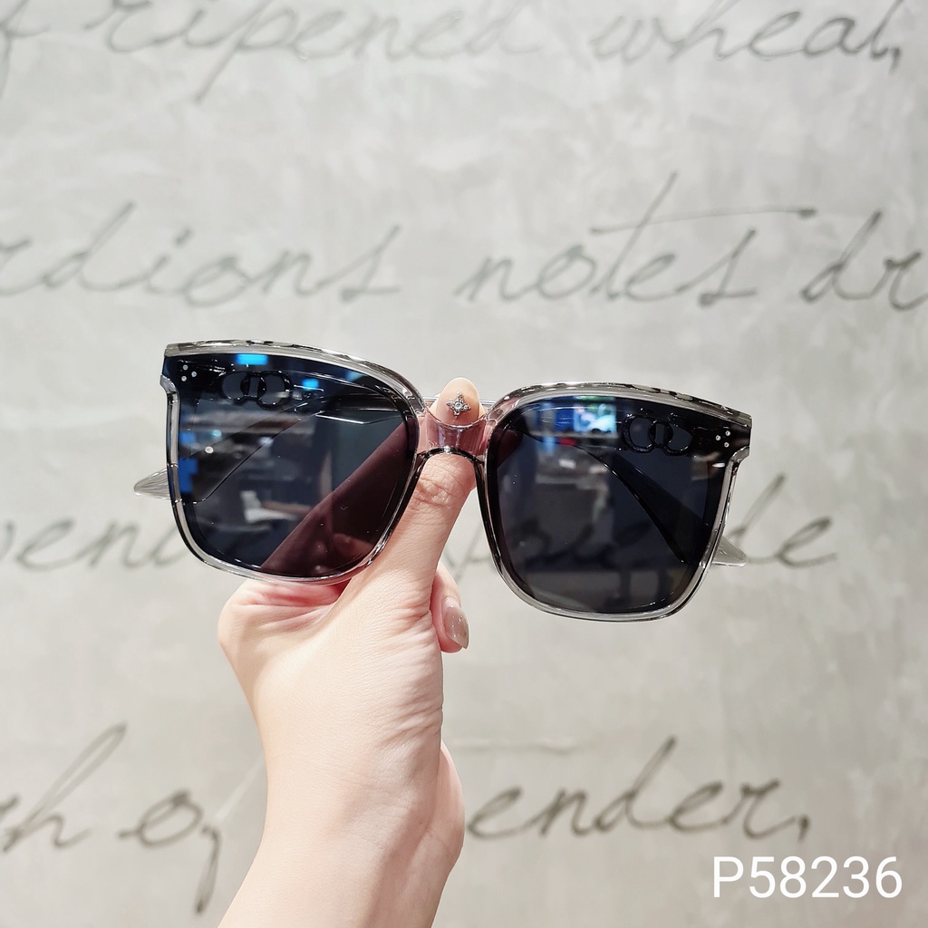 Kính mát nữ LILYEYEWEAR tròng vuông to phân cực chống tia UV400 bảo vệ mắt màu sắc thời trang P58236