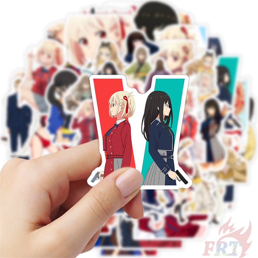 ❉ Lycoris Recoil Series 01 Stickers ❉ 50Pcs/Set DIY Luggage Laptop Skateboard Doodle Decals Stickers
