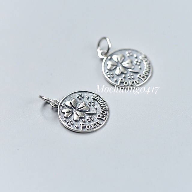 SỈ SIÊU RẺ  Charm bạc cỏ 4 lá bạc hàng đẹp - Bạc chuẩn loại 1, PH765