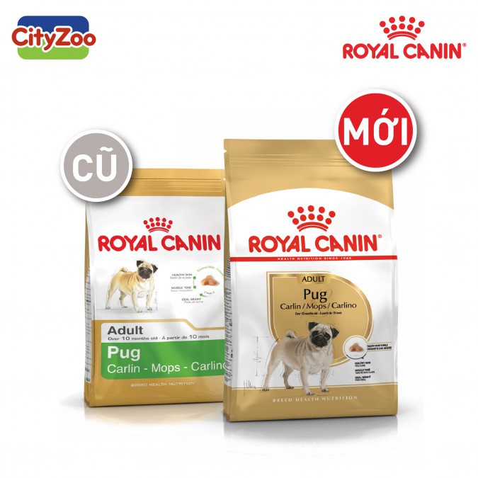 Thức Ăn Hạt Cho Chó Pug Adult Royal Canin Pug Adult 500g 1.5Kg Cho Chó Pug Trưởng Thành