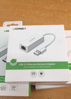 CÁP CHUYỂN USB 2.0 SANG LAN 10/100 Mbps UGREEN 20253
