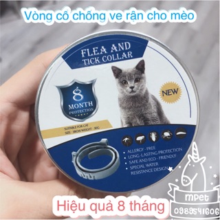 Vòng cổ chống ve rận cho mèo hộp thiếc cao cấp
