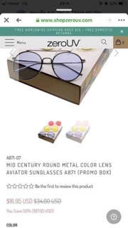 Set kính Zero UV