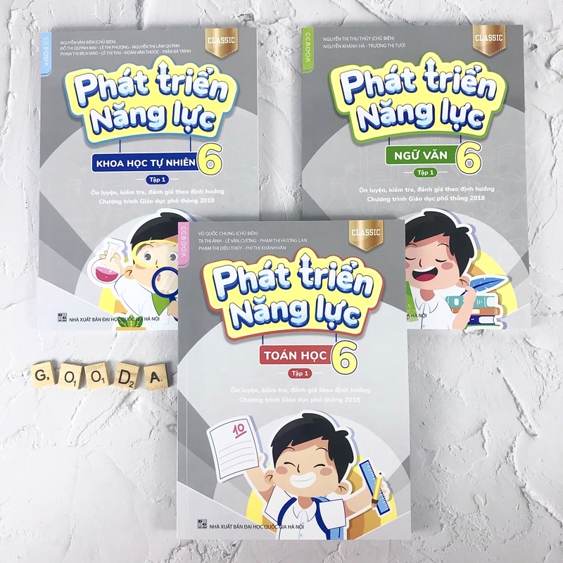 Sách Phát Triển Năng Lực Lớp 6 - Combo Môn Toán, KHTN, Ngữ Văn, Tiếng Anh (Phiên Bản Classic)