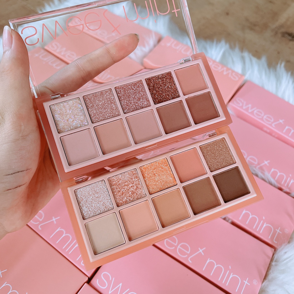 Bảng Phấn Mắt Sweet Mint 10 ô, [Chính Hãng]