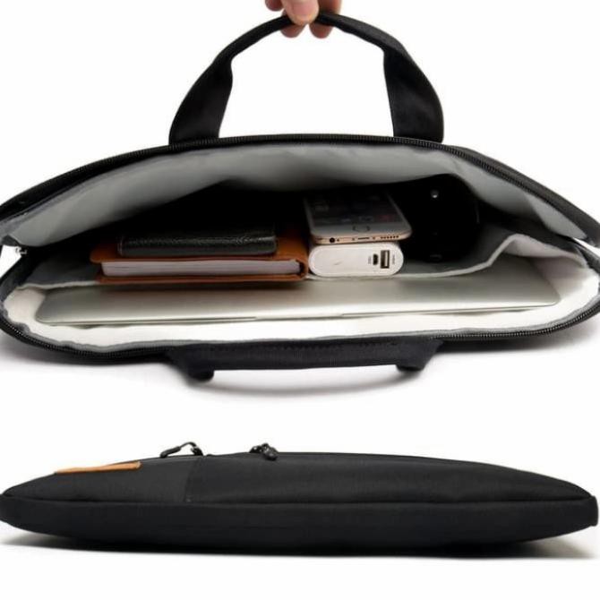 Túi Đựng Laptop Màu Đen Nhiều Ngăn Có Dây Đeo Tay 15-15.6 Inch | BigBuy360 - bigbuy360.vn