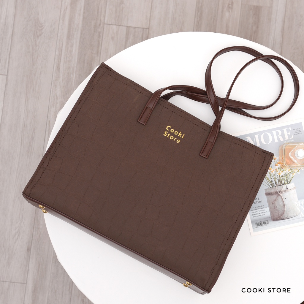 Túi Xách Công Sở Nữ London Bag Cooki Store Đựng vừa A4, Laptop Thời trang, Dùng đi học, đi làm, đi chơi