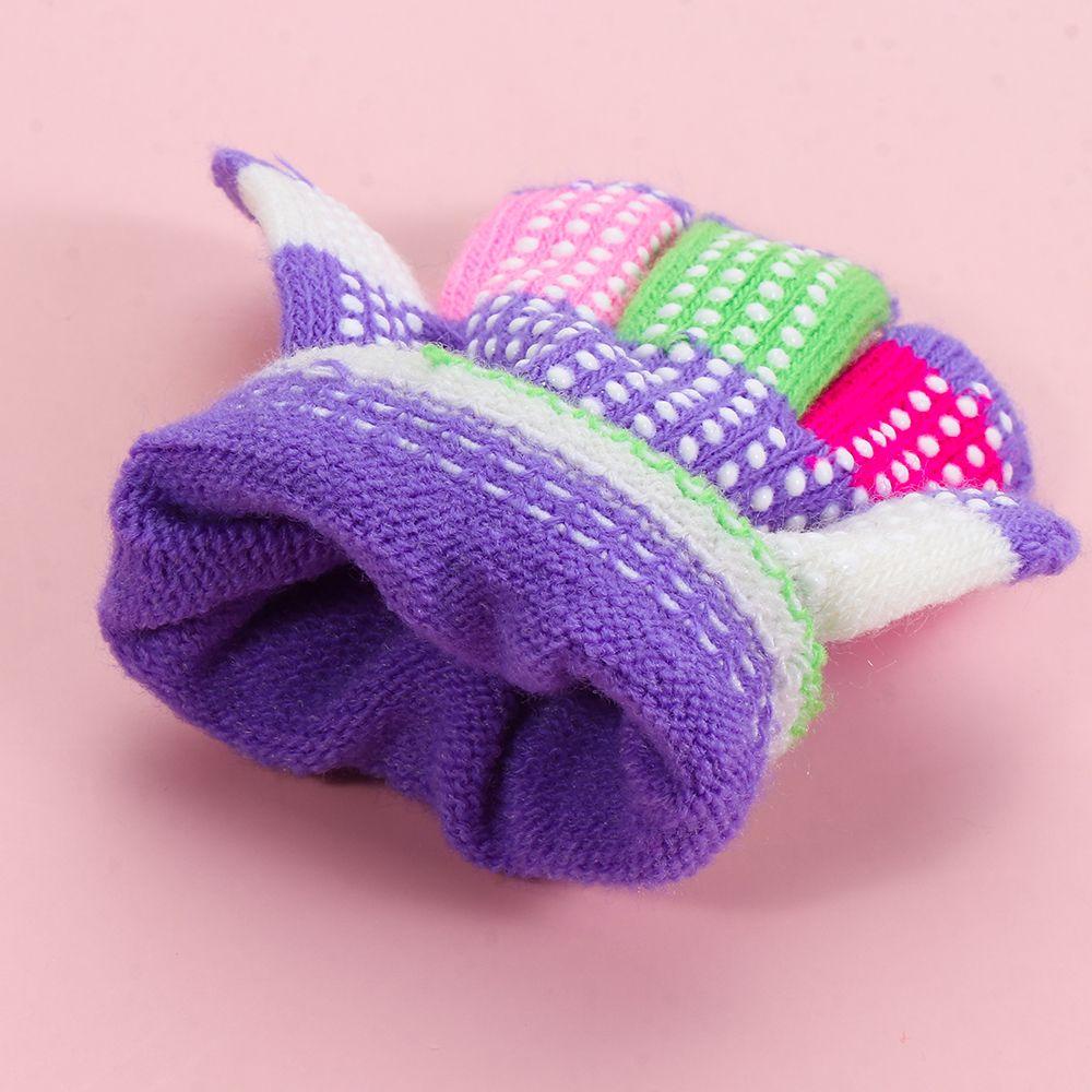 Găng Tay Đan Len Dày Dặn Giữ Ấm Mùa Đông Cho Bé