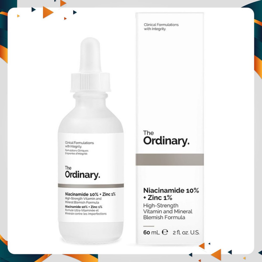 [Trợ Giá] Serum Ngừa Mụn Mờ Thâm The Ordinary NIACINAMIDE 10% + Zinc 1% 30ml