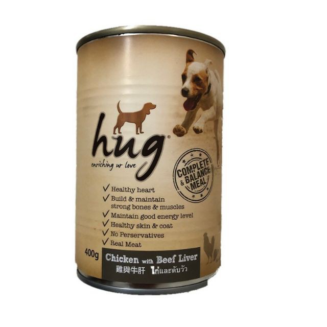 Pate cho chó HUG lon 400gr