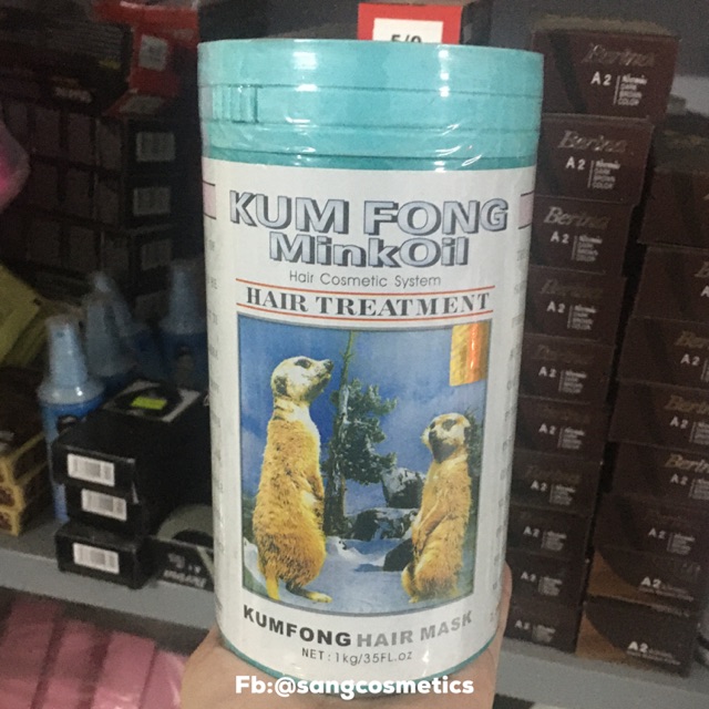 Hấp Dầu/ Ủ Tóc hiệu Gấu Kum Fong Mink Oil 1000ml | BigBuy360 - bigbuy360.vn