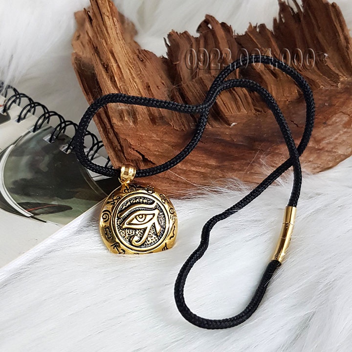 Mặt dây chuyền mắt thần horus màu vàng, dây chuyền nam MZ1775