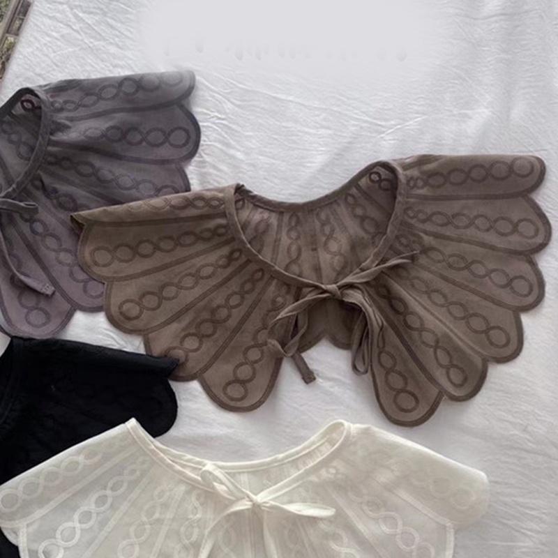 Khăn Choàng Cổ Giả Khăn Choàng Cổ Màu Trơn Họa Tiết Hình Học Xoắn Cho Nữ