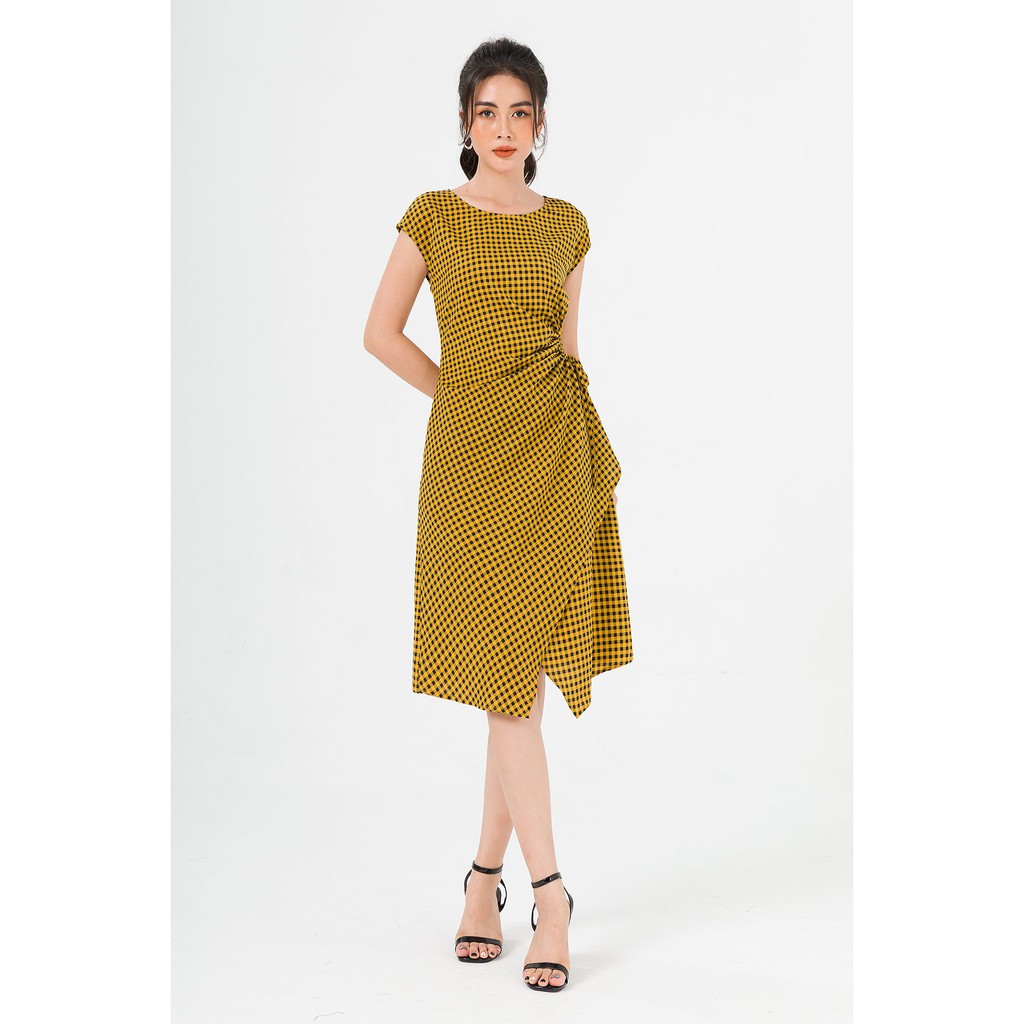 Đầm LAMER Bigsize Rút Dây Eo Vai Chờm L63R20H037