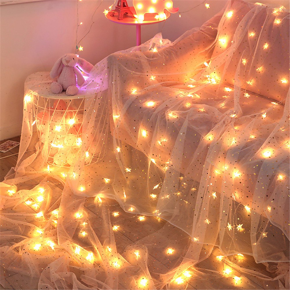 Dây Đèn Led Trang Trí Có Điều Khiển Từ Xa Usb 3m 6m 10m Cho Phòng Ngủ