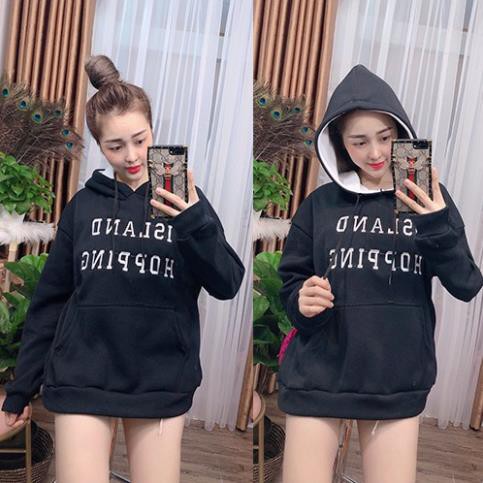 [SALE TẾT] Áo khoác nam nữ mùa đông, áo nỉ có mủ form rộng nam nữ mặc đẹp tay phồng chất liệu dày dặn A003 | BigBuy360 - bigbuy360.vn