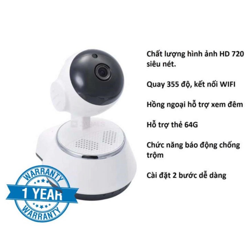 Camera Không Dây Thông Minh 360°FreeShipIP Wifi V380 Pro Full HD 1080p - Đàm Thoại 2 Chiều - Phát Hiện Chuyển Động
