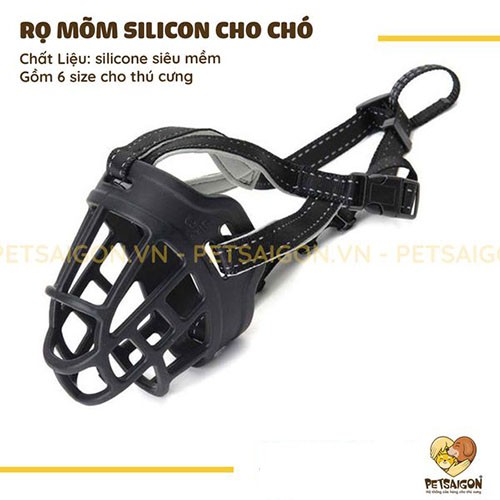 RỌ MÕM CHẤT LIỆU SILICON CHO CHÓ